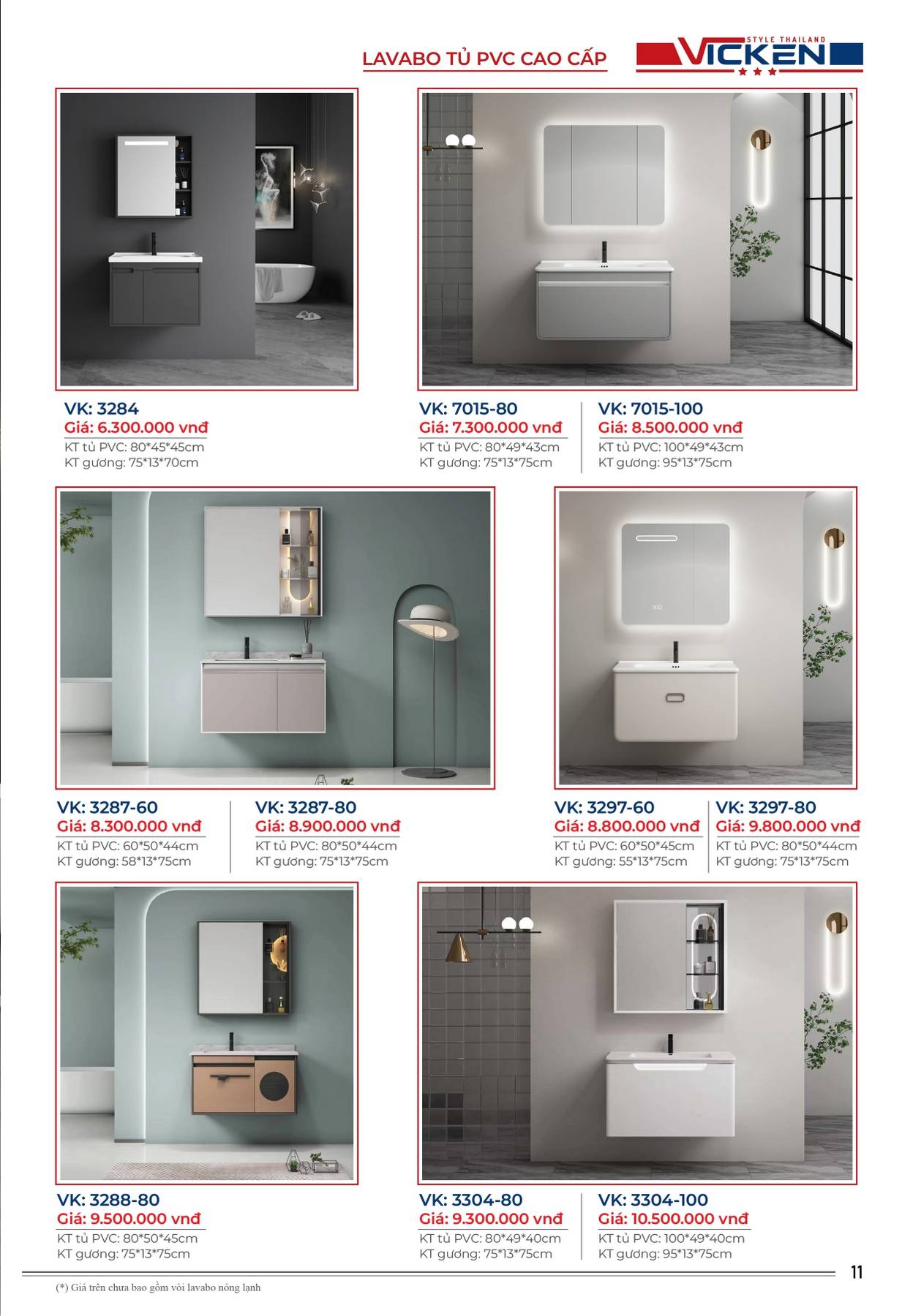 Catalogue và Bảng giá Thiết bị vệ sinh VICKEN 2025 /Page 11